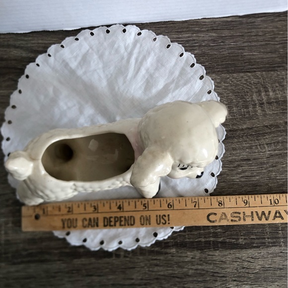 Vtg MCM Adorable Ceramic Lamb Planter - Picture 6 of 10